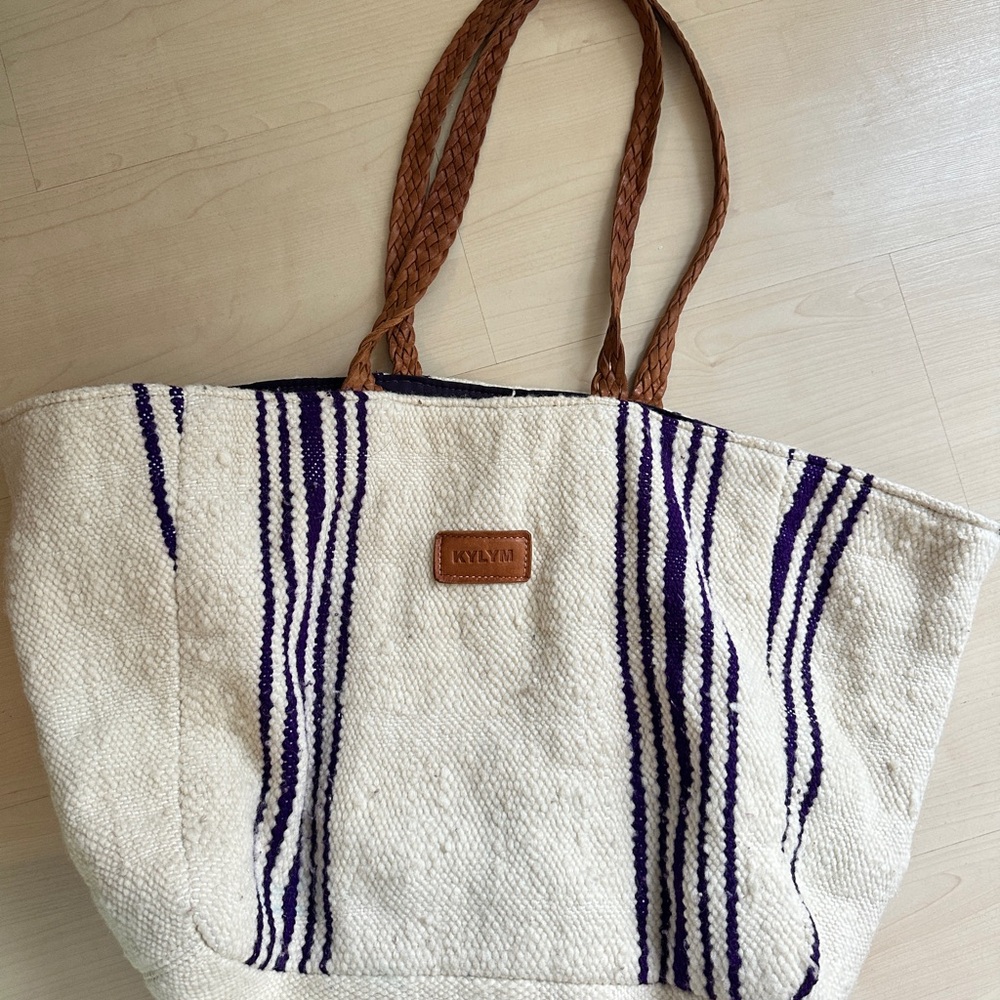 Morrocan weaved tote bag